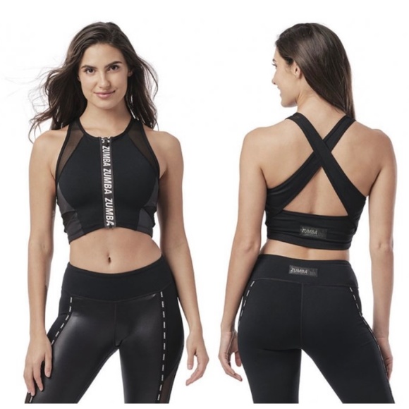 Zumba Shimmer Crop Tank New W/O Tags Size XS - Picture 4 of 4